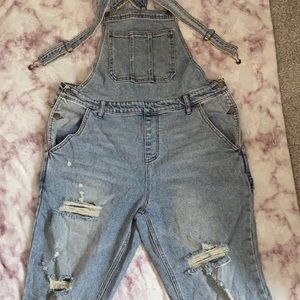 Denim overalls
